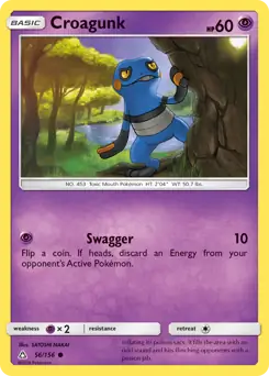Croagunk 56 - Ultra Prism Pokesingles