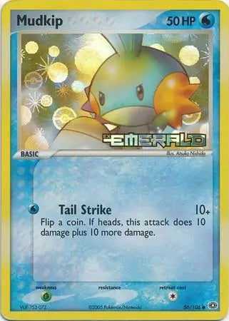 Mudkip Reverse Holo 56 - Emerald Pokesingles