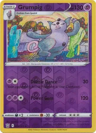 Grumpig Reverse Holo 056 - Battle Styles Pokesingles