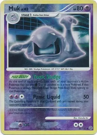 Muk Reverse Holo 56 - Secret Wonders Pokesingles
