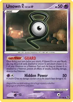 Unown [G] 57 - Great Encounters Pokesingles