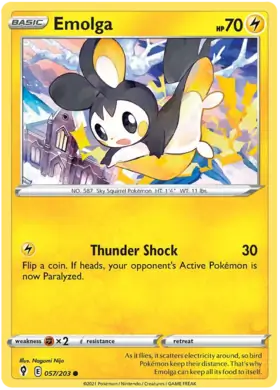 Emolga 057, Evolving Skies | Sword & Shield, , 5.00 kr, Pokesingles. Kjøp pokemon kort til lave priser hos oss.