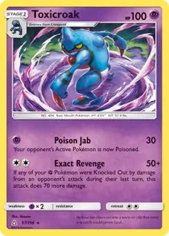 Toxicroak 57 - Ultra Prism Pokesingles