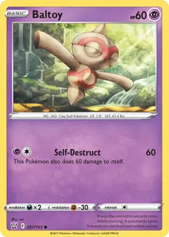 Baltoy 057 - Battle Styles