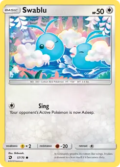 Swablu 57 - Dragon Majesty Pokesingles