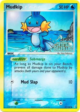 Mudkip Reverse Holo 57 - Crystal Guardians Pokesingles