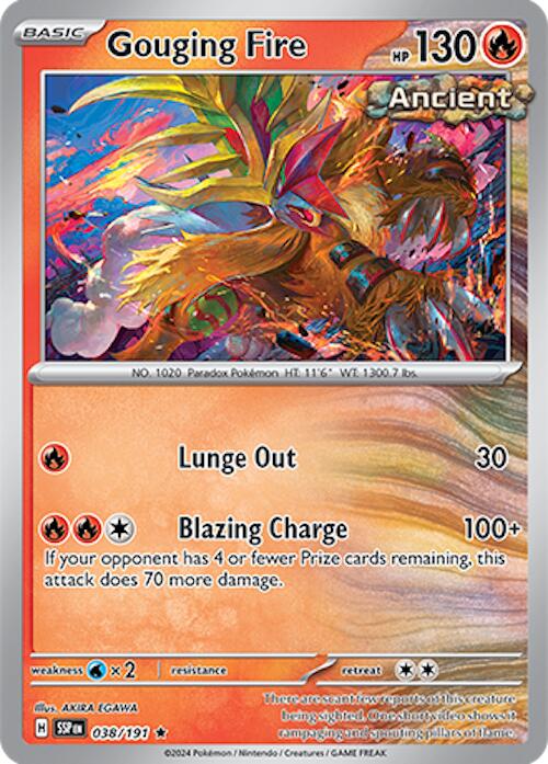 Gouging Fire 038 - SV08: Surging Sparks - Reverse Holofoil
