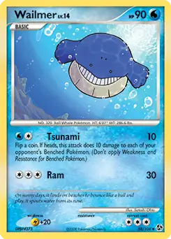 Wailmer 58 - Great Encounters Pokesingles