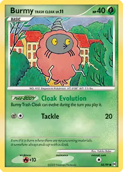 Burmy Trash Cloak 58 - Arceus Pokesingles