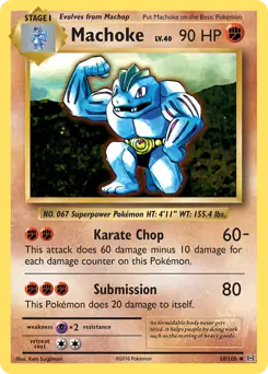 Machoke 58 - Evolutions Pokesingles