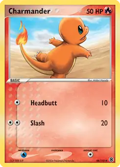 Charmander 58 - Fire Red Leaf Green Pokesingles