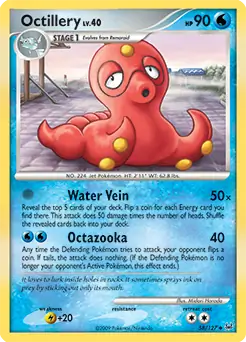 Octillery 58 - Platinum Pokesingles