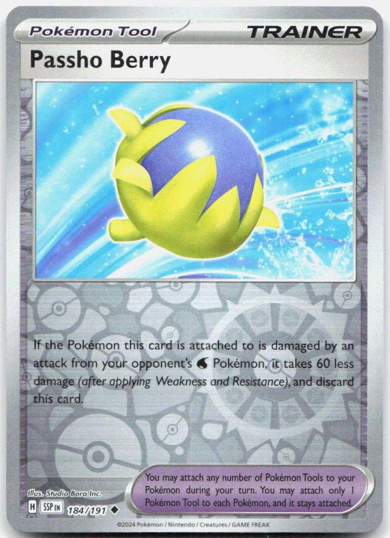 Passho Berry 184 (Reverse Holofoil) - SV08: Surging Sparks