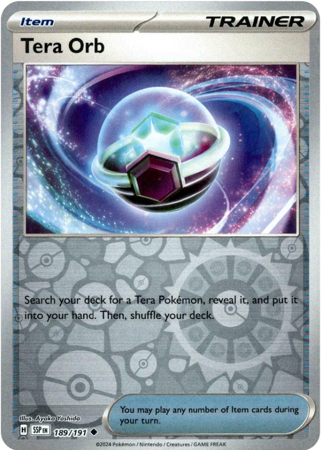 Tera Orb 189 - SV08: Surging Sparks - Reverse Holofoil
