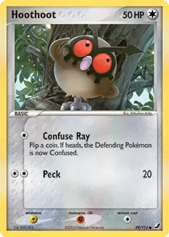Hoothoot 59 - Unseen Forces Pokesingles