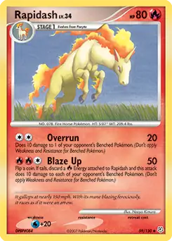 Rapidash 59 - Diamond & Pearl Pokesingles