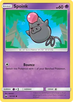 Spoink 59 - Celestial Storm Pokesingles