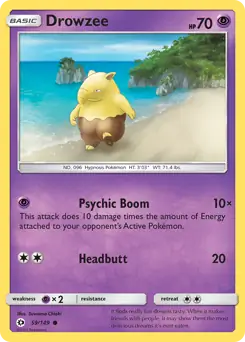 Drowzee 59 - Sun & Moon Base Pokesingles