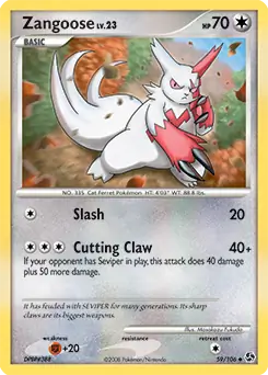 Zangoose 59 - Great Encounters Pokesingles