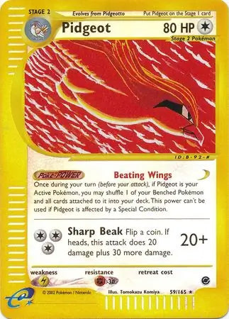Pidgeot Reverse Holo 59 - Expedition Pokesingles