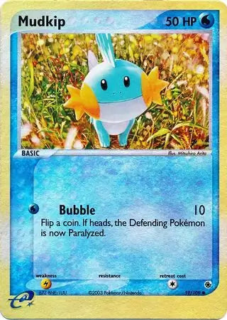 Mudkip Reverse Holo 59 - Ruby and Sapphire Pokesingles