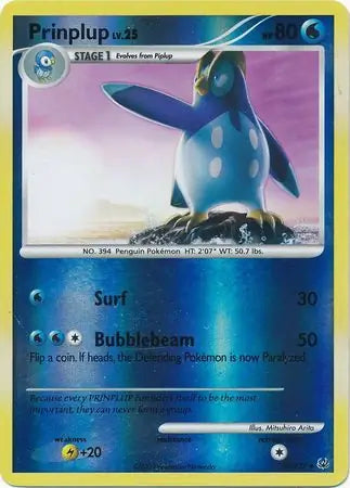 Prinplup Reverse Holo 59 - Platinum Pokesingles