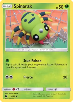 Spinarak 5 - Celestial Storm Pokesingles