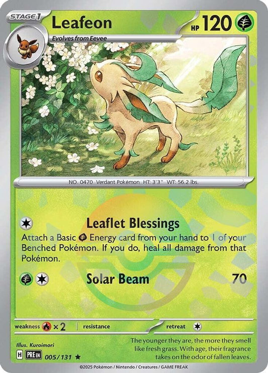 Leafeon (Poke Ball Pattern) 5 - Prismatic Evolutions