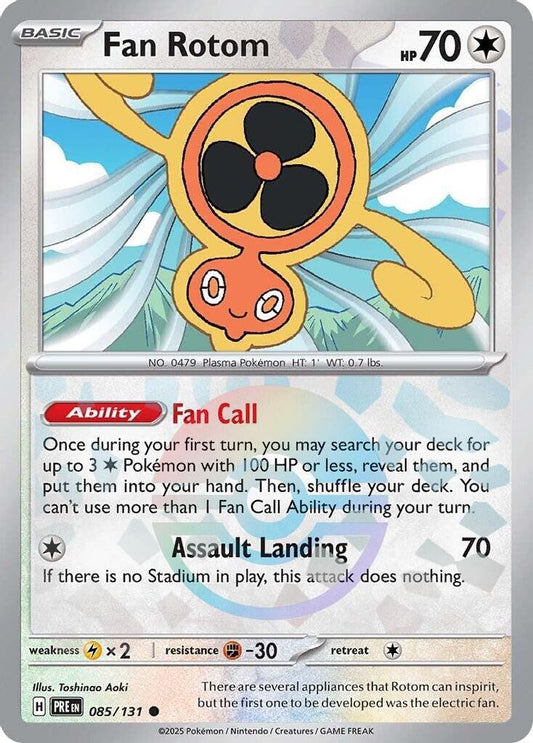 Fan Rotom (Poke Ball Pattern) 85 - Prismatic Evolutions