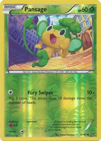 Pansage Reverse Holo 5 - Breakthrough Pokesingles