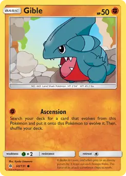 Gible 60 - Forbidden Light Pokesingles
