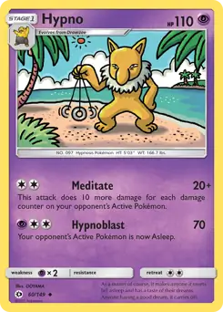 Hypno 60 - Sun & Moon Base Pokesingles