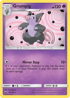 Grumpig 60 - Celestial Storm Pokesingles