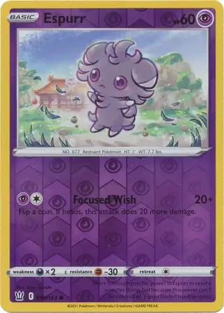 Espurr Reverse Holo 060 - Battle Styles