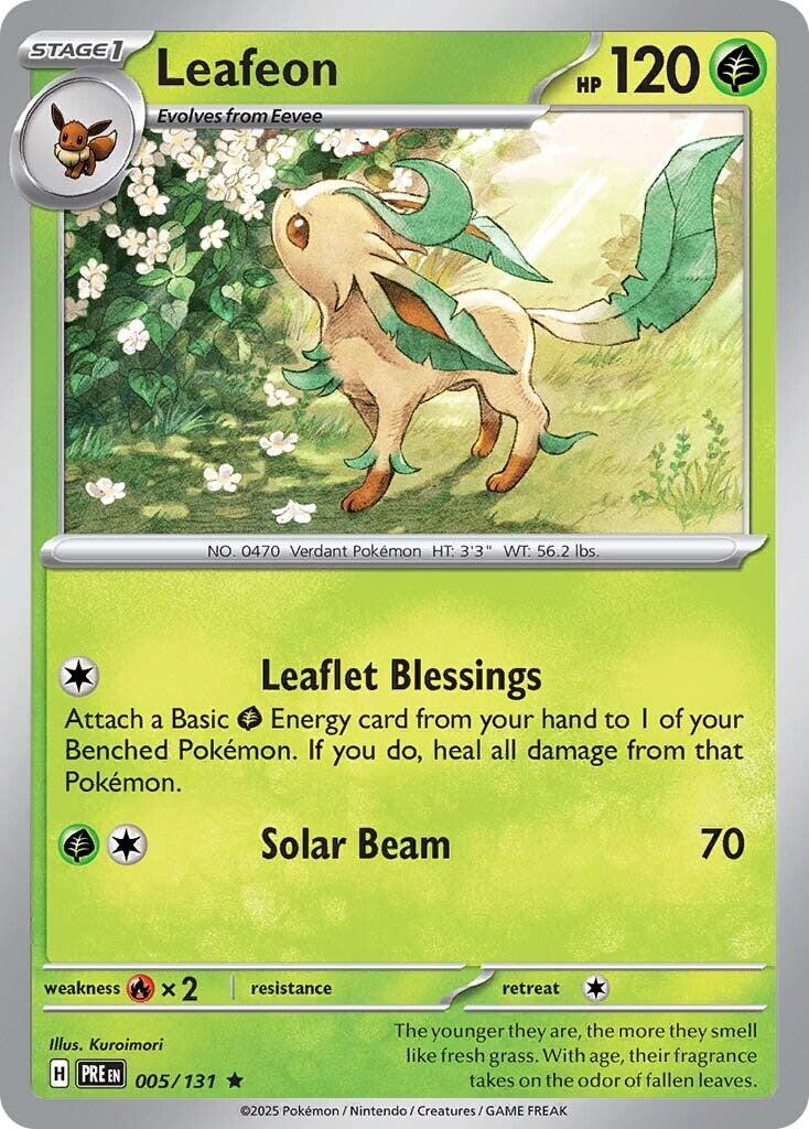 Leafeon 005 - SV: Prismatic Evolutions - Holofoil