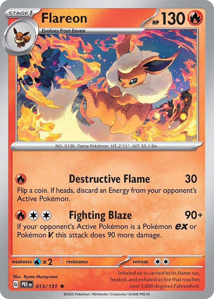 Flareon 013 - SV: Prismatic Evolutions - Holofoil
