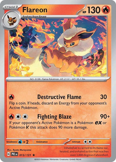Flareon 013 - SV: Prismatic Evolutions - Holofoil
