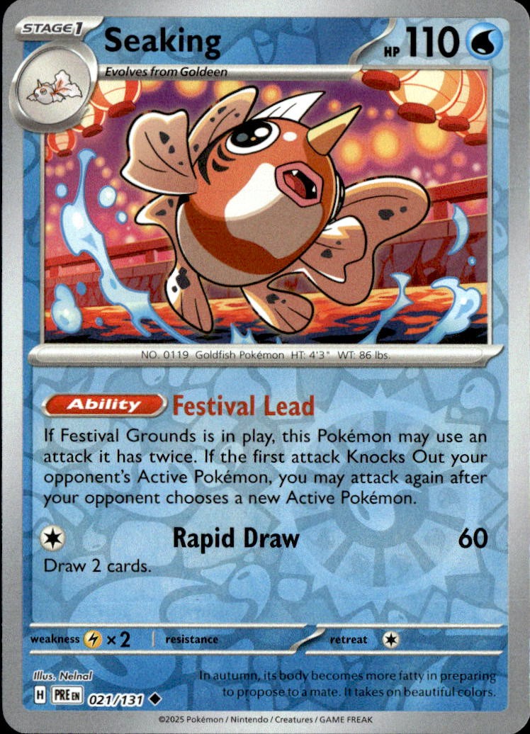 Seaking 021 - SV: Prismatic Evolutions - Reverse Holofoil
