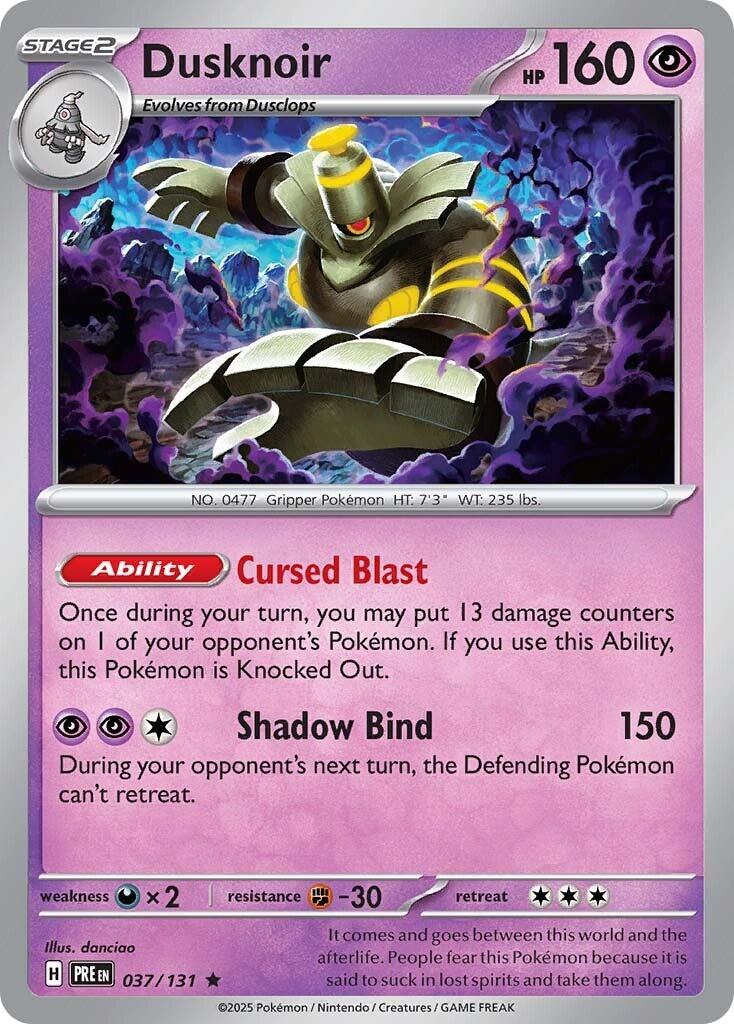 Dusknoir 037 - SV: Prismatic Evolutions - Holofoil