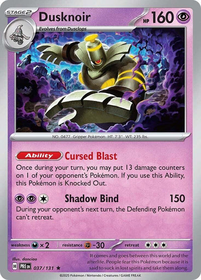 Dusknoir 037 - SV: Prismatic Evolutions - Holofoil
