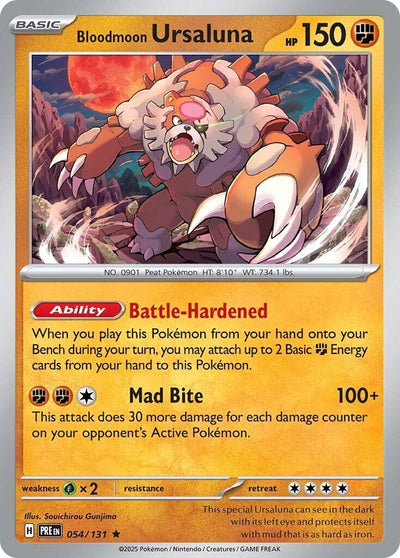 Bloodmoon Ursaluna 054 - SV: Prismatic Evolutions - Reverse Holofoil