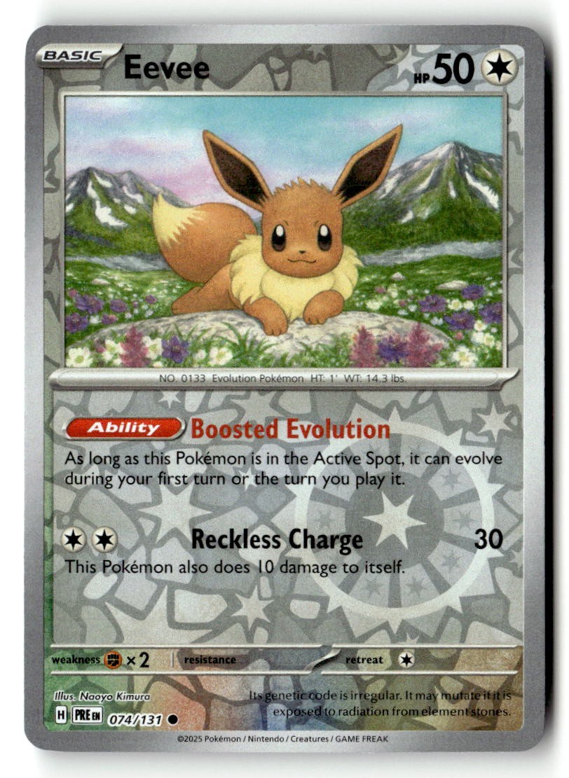 Eevee 074 - SV: Prismatic Evolutions - Reverse Holofoil