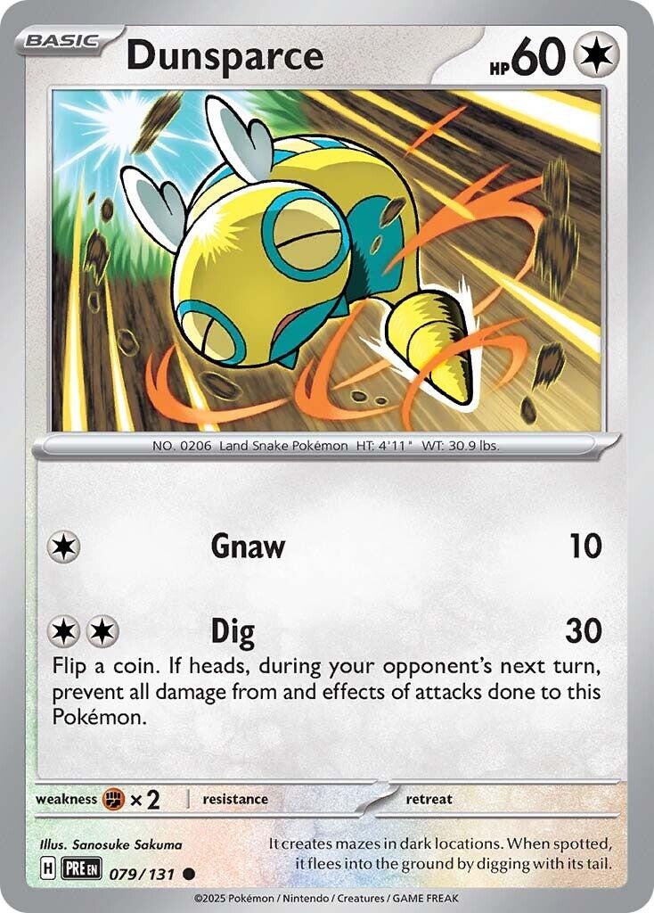 Dunsparce 079 - SV: Prismatic Evolutions - Reverse Holofoil