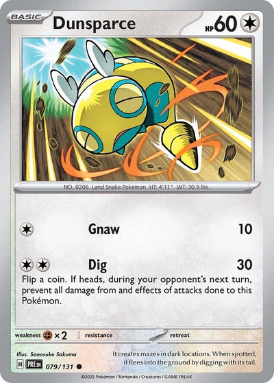 Dunsparce 079 - SV: Prismatic Evolutions - Reverse Holofoil