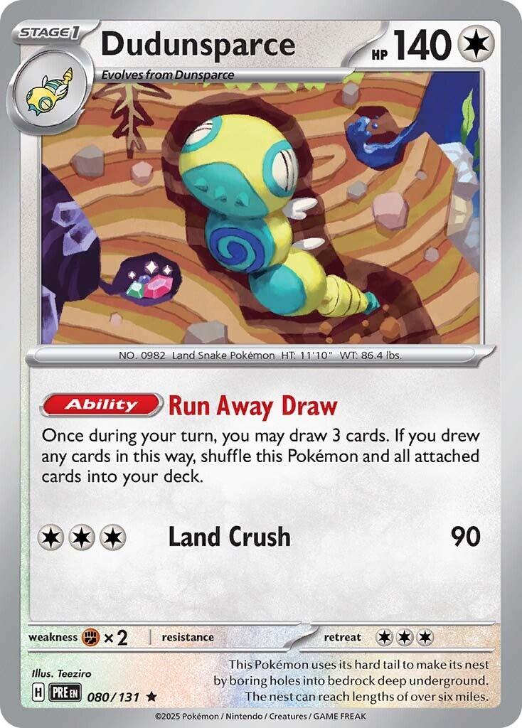 Dudunsparce 080 - SV: Prismatic Evolutions - Holofoil