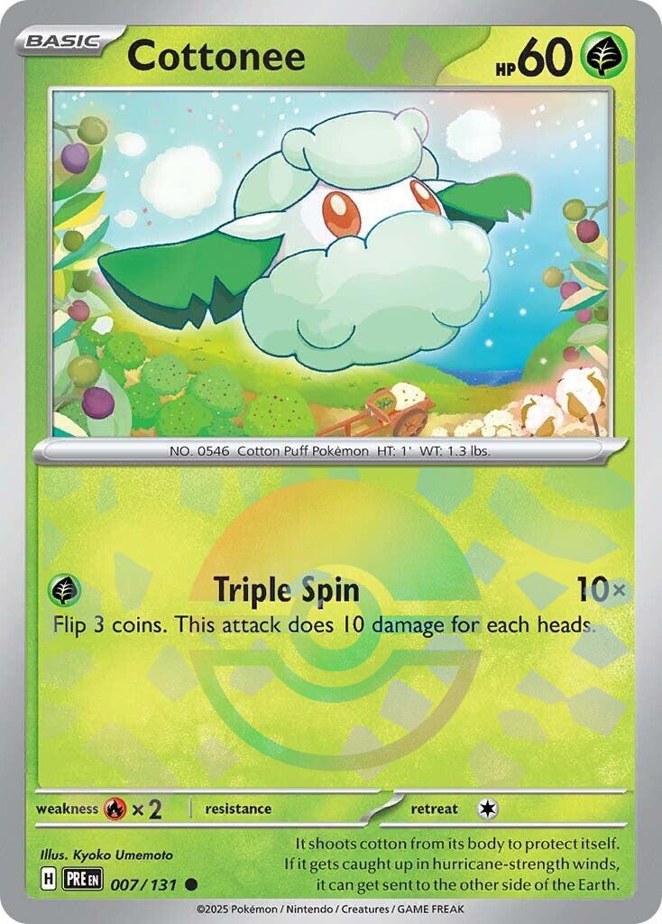 Cottonee (Poke Ball Pattern)