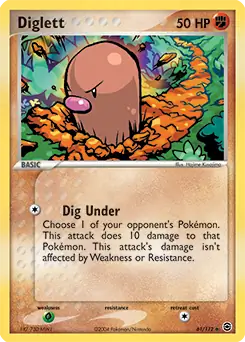 Diglett 61 - Fire Red Leaf Green Pokesingles