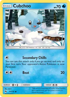 Cubchoo 61 - Lost Thunder Pokesingles