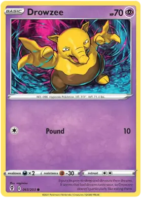 Drowzee 061, Evolving Skies | Sword & Shield, , 5.00 kr, Pokesingles. Kjøp pokemon kort til lave priser hos oss.