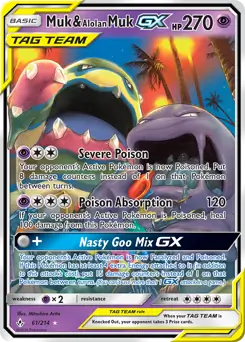 Muk & Alolan Muk GX 61 - Unbroken Bonds Pokesingles